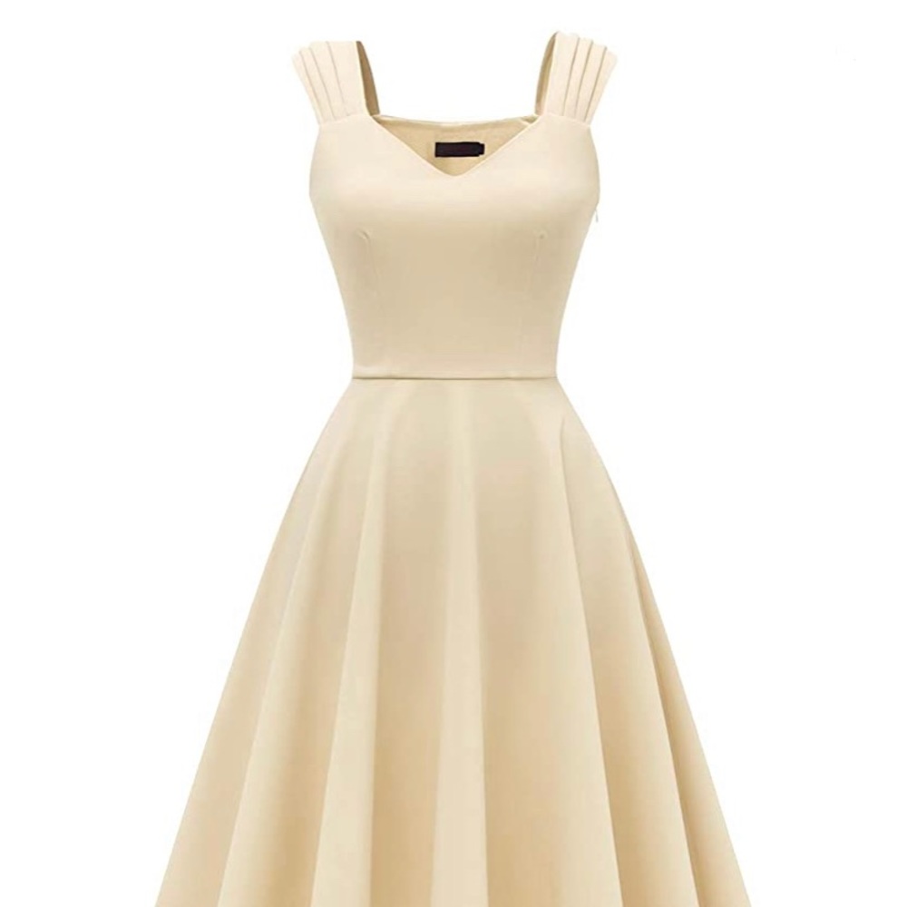 light beige evening gown